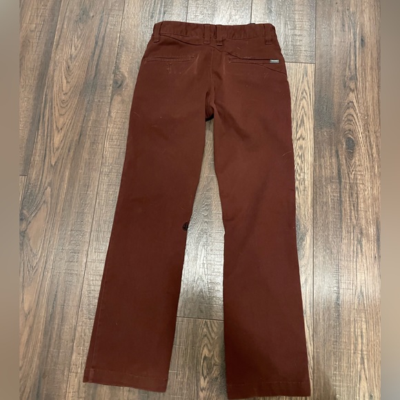 Boys reddish brown volcom pants. Size 10Y/24 - Picture 4 of 4